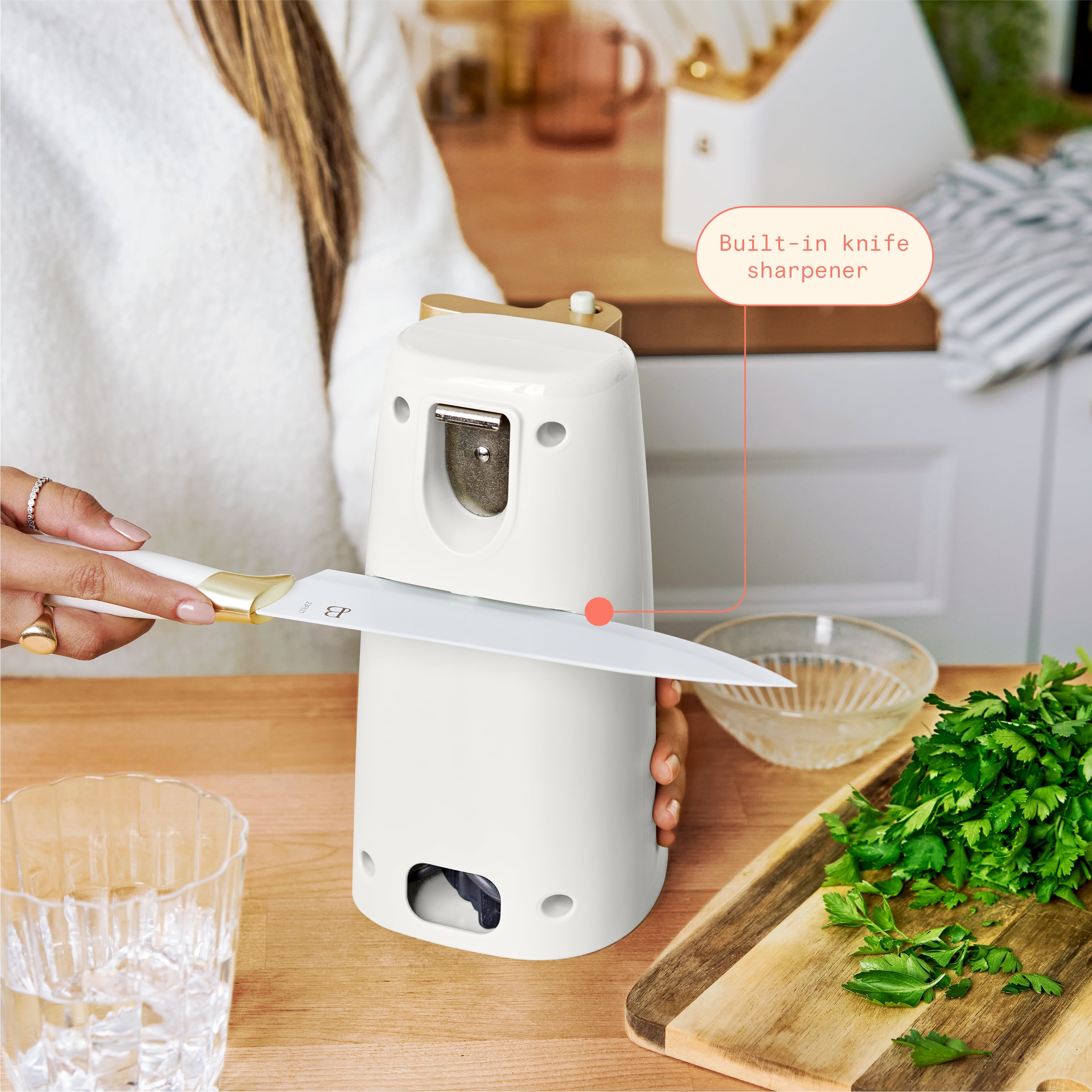Beautiful Easy-Prep Electric Can Opener, White Icing photo 6