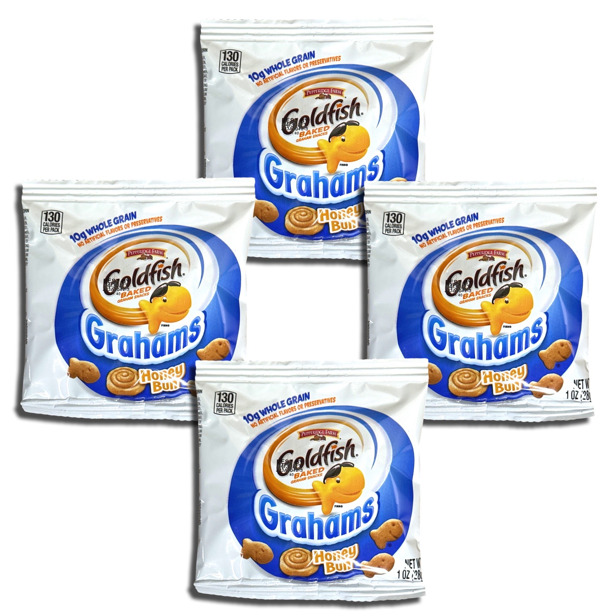Goldfish Whole Grain Honey Bun Grahams To Go, 30 Packs