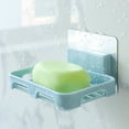 thumbnail image 3 of 1 Pcs Soap Holder, Self-Adhesive Creative Storage Rack, Soap Holder Dish Shower Bar Soap Holder with Drainage, Wall Mounted Soap Box Tray Container for Bathroom Bathtub Kitchen Sink, 3 of 8