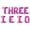 Pink, variant on Letter Balloons - THREE I E I O 16" Inch Alphabet Letters Foil Mylar Balloon 3rd Birthday Party Banner (Rose Gold)
