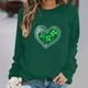 thumbnail image 3 of Uootdi Oversized St Patricks Day Sweatshirts for Women Irish Saint Pattys Shamrock Crewneck Long Sleeve Shirts Holiday Trendy Pullover Tops Gift, 3 of 6