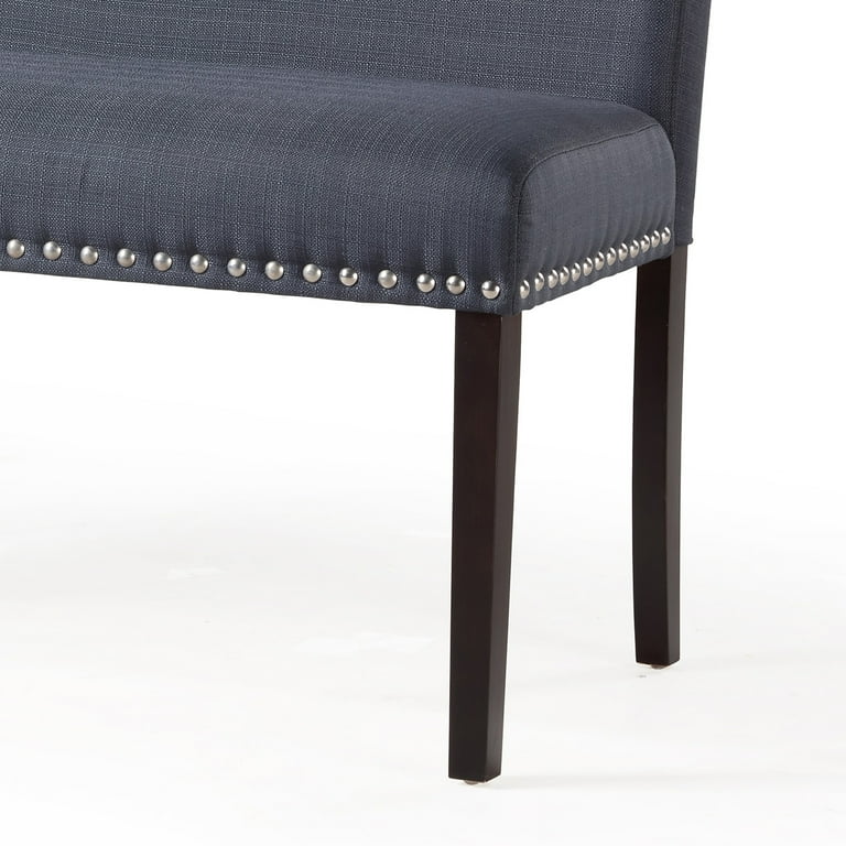 DHI Nice Nailhead Upholstered Dining Banquette Multiple Colors