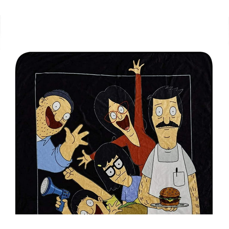  Bob's Burgers Fleece Throw Blanket - Bob, Tina