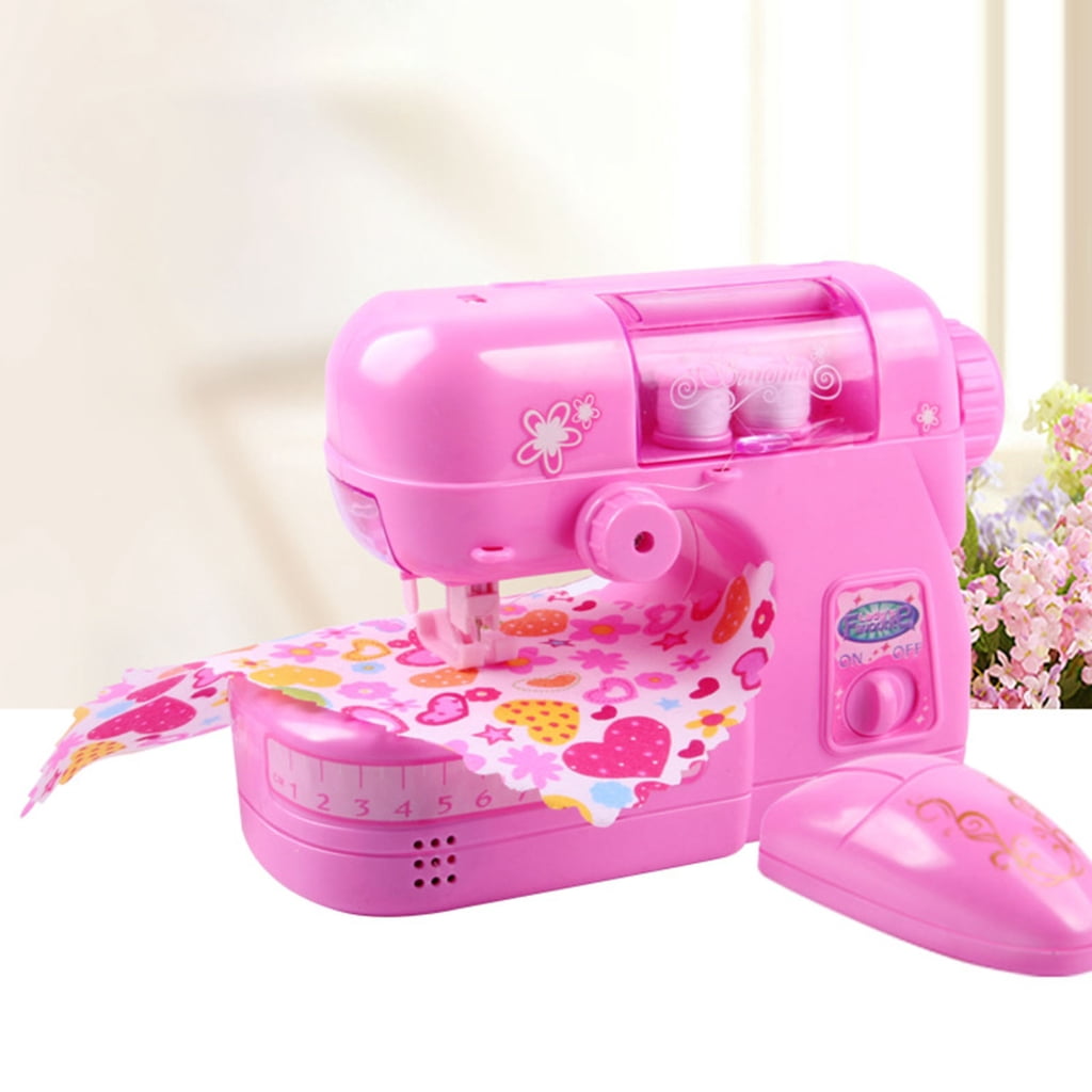 Sewing Machine for Kids 6 Aged and Up Educational Interesting Pretend Play Light-up Arts Crafts Kids Toy