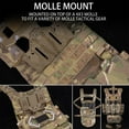 thumbnail image 4 of Plate Carrier Phone Mount Vest Phone Holder Foldable MOLLE Navigation Phone Carrier Board For Screen Size 4.7"-6.7", 4 of 8
