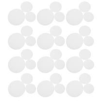 LOLIPPYY 300Pcs White Round Filter Paper for Laboratory Fast Flow Design Qualitative Chemical Analysis