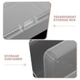 thumbnail image 3 of BEADCEST 10Pcs Transparent Card Storage Box Plastic Container with Lid for Trading Cards and Crafts, 3 of 8