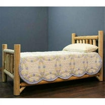 Lakeland Mills ALT38-V Cedar Low Post Twin Bed - Vintage Whiskey