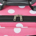 thumbnail image 4 of Juego de equipaje Rockland Fashion Softside Upright Pink Dots, 2 piezas, 4 of 6