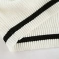 thumbnail image 5 of Women V Neck Sweaters Long Sleeve Light-Weight Knit Pullover Tops White XXXL, 5 of 8
