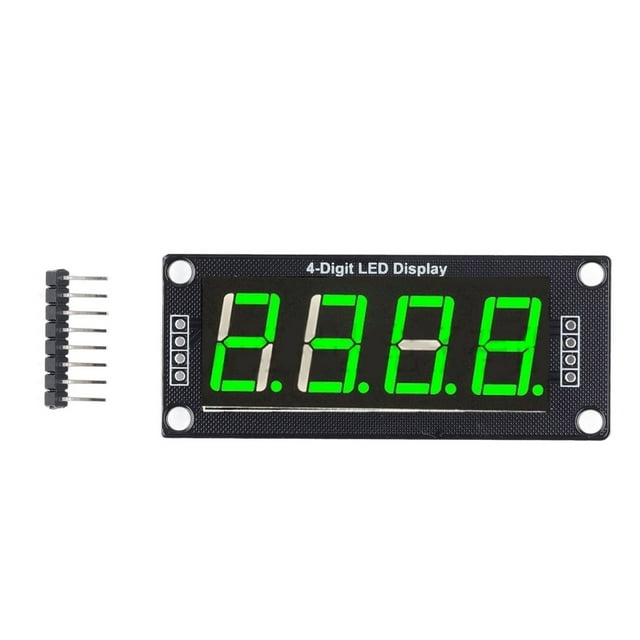 Module d'Affichage Numérique, Circuit de Carte Clair 4 Bits 7 Segments LED Module d'Affichage Numérique pour Décoration pour Travail MRA172D Vert