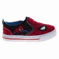 thumbnail image 3 of Marvel Spider-Man Boys Slip On Canvas Sneakers (Big Kid), Red, Size: 1, 3 of 7