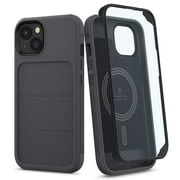 iPhone 13 Case, Caseology Stratum for Apple iPhone 13 Built-In Magnet Case with Screen Protector - Ash Gray