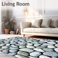 thumbnail image 2 of ODIKA 5'x7' Machine Washable Non-Slip Area Rug, Quick Absorb Shower Pebble Design Floor High Traffic Rug, Gray, 102862, 2 of 7