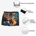 thumbnail image 3 of Wukai Whimsical Animal Spiral Print Men’s Underwear Breathable Boxer Brief for Men,&nbsp;Moisture Wicking & Breathable-X-Large, 3 of 5