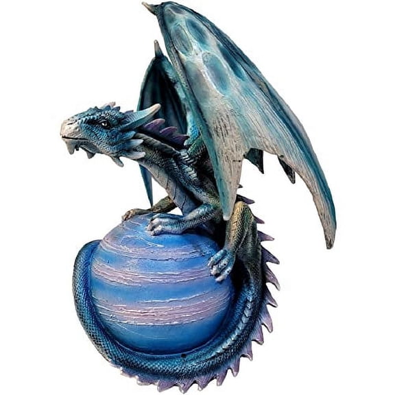 Dragon on Mercury Resin Figurine 5.5.x.5.5 Inches (without the large wing span)