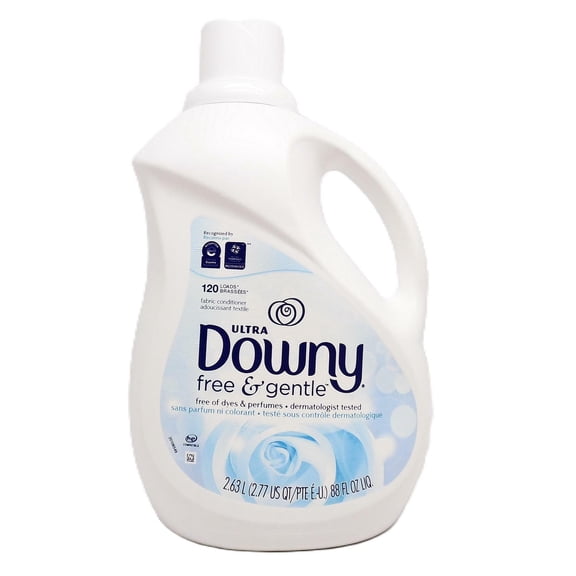 Downy Ultra Free & Gentle Dye-Free Fabric Conditioner - 88 fl. oz. (120 Loads)