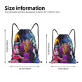 thumbnail image 2 of Zufioo Monster High Print Sports Cinch Sack Gym String Bags Machine Washable Heavy Duty String Backpack for Men Women-Small, 2 of 6