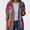 N Multicolor, variant on Zefriona Womens Printed Long Sleeve Jacket Casual Button Down Lightweight Layering Jean Coat Multicolor Size L