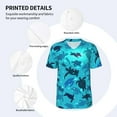 thumbnail image 4 of Daiia World Turtle Day Mens Baseball Jersey Button Down Shirts Short Sleeve Sports Uniforms-Medium, 4 of 9