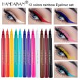 thumbnail image 3 of Delineador de ojos de color de 12 colores, líquido impermeable mate de neón a prueba de manchas yeacher  SET DE DELINEADORES DE OJOS LÍQUIDOS, 3 of 7
