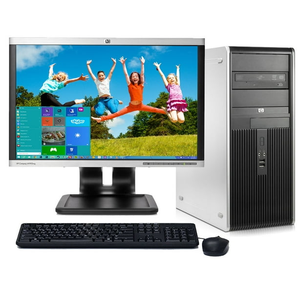 HP Desktop Tower PC System Windows 10 Dual Core Processor 4GB Ram 80GB