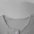 thumbnail image 4 of Button Down Short Sleeve Shirts for Women Round Neck Loose Casual Summer Tops, 4 of 8