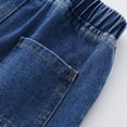 thumbnail image 4 of JLMSPLWG Denim Shorts Kids Wide Leg Jeans Shorts Baby Boy Loose Summer Casual Short Jeans Toddler Vintage Trendy Short Jean with Pockets Infant Boy Clothes, 4 of 5