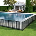 thumbnail image 2 of Gymax 80'' x 39'' Vinyl Picket Fence 2 No Dig Fence Panels for Soft Ground White, 2 of 10