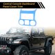 thumbnail image 3 of Accesorios Únicos 1 Pcs Moldura de la cubierta del panel del tablero de la consola central para Jeep Wrangler JK JKU 2011-2017 Molduras de la cubierta de la ventilación del aire Dash ABS Azul claro, 3 of 6