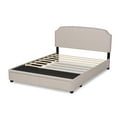 thumbnail image 5 of Baxton Studio Larese Beige Fabric Upholstered 2-Drawer Queen Size Platform Storage Bed, 5 of 11