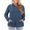Blue, variant on NISVIYA Womens Winter Plus Size Lightweight Hooded Sweatshirts Trendy Ribbed Solid Color Hoodies with Pocket Hood Sweater Pullover
