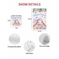 thumbnail image 7 of Happy Easter Kitchen Dish Towels for Drying Dishes Set of 4, Cute Rabbits Eggs Flowers Butterflies Leaves Pink Waffle Weave Microfiber Hand Tea Bathroom Towels Quick Dry & Absorbent Towel 12x12, 7 of 7