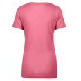 thumbnail image 2 of Next Level - Camiseta modelo Ideal con escote de pico para mujer (Rosa chillón), 2 of 2