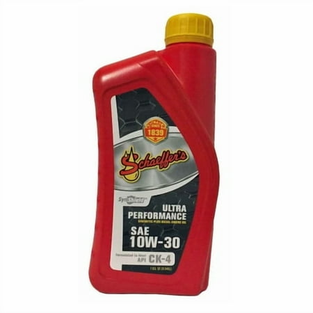 Schaeffer 722 SynShield Ultra Performance Motor Oil 10W-30 for Car/Auto 1 Quart