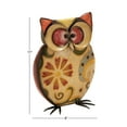 thumbnail image 4 of DecMode 11" Indoor Outdoor Owl Garden Sculpture with Floral Pattern, 4 of 11