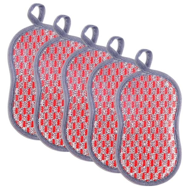 Esponja para fregar de cocina Laklulu, reutilizable, estropajo multiusos, esponja para limpiar platos