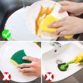 thumbnail image 4 of Bewildely 2 uds cepillo de limpieza de cocina suministros herramientas cepillo de silicona para lavar platos utensilios de depurador raspador de Suministros de limpieza para el hogar Bewildely HA001878-00, 4 of 6