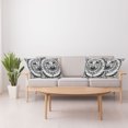 thumbnail image 5 of Ambesonne Rustic Throw Pillow Cover Pack of 4, Southwestern Cow Sketch Art, 4 Pcs-40"x40", Charcoal Grey and White, 5 of 5