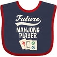 thumbnail image 3 of Inktastic Future Mahjong Player Boys or Girls Baby Bib, 3 of 4