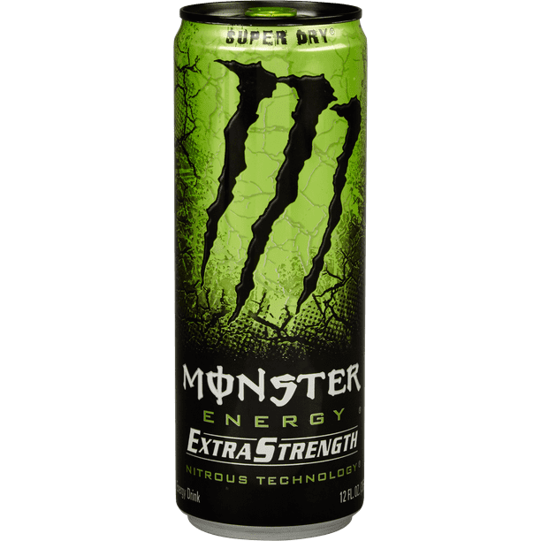 Monster Energy Extra Strength Super Dry Energy Drink, 12 Fl. Oz., 12 Count