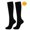 Black, variant on WREESH Unisex Knee High Socks Socks Men Color Pattern Gradation Colour Mixture Nylon Crew Socks Beige