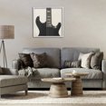 thumbnail image 4 of Stupell Industries Contemporary Black Electric Guitar White Framed Giclee Art, 24 x 24, by Deborah Revell, 4 of 8
