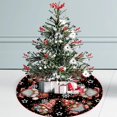 thumbnail image 5 of CISIL - Flash Pass Dwarf Snowflake Christmas Tree Skirt,Merry Christmas Tree Skirt Collar, Soft Farmhouse Xmas Holiday Decoration Decorations Gifts Funny Home Decor Black - 90CM, 5 of 7