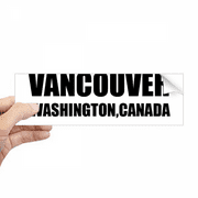 Vancouver Canada City Country Rectangle Bumper Sticker Notebook Window Decal