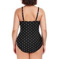 thumbnail image 7 of Ocean Blues Women's Plus Size Swimwear Ruched One Piece Bathing Suits Tummy Control 1 Piece Swimsuit Floral Swimsuits for Women Size XL, 7 of 7