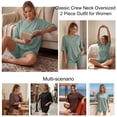 thumbnail image 7 of SUNBS 2 Piece Outfit for Women Lounge Sets Oversized Tshirts Matching Biker Short Summer Clothing, Sizes S-2XL, 7 of 7