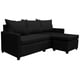 thumbnail image 4 of Sala Esquinera Modular El Bazar Store Vancouver Negro 175x130 cm Sofa Lado derecho ó izquierdo Económica, Tela Lino, 4 of 5