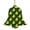 Bell Shape, variant on Retro Pixel Duck Pattern Wooden Christmas Ornament Christmas Tree Shape,Xmas Tree Hanging Decoration 6 PCS