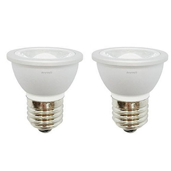 2-LED Light Bulbs HR16 120V E27 MR-16 JDR C Hood Lamp Short Neck E26 (Blue)